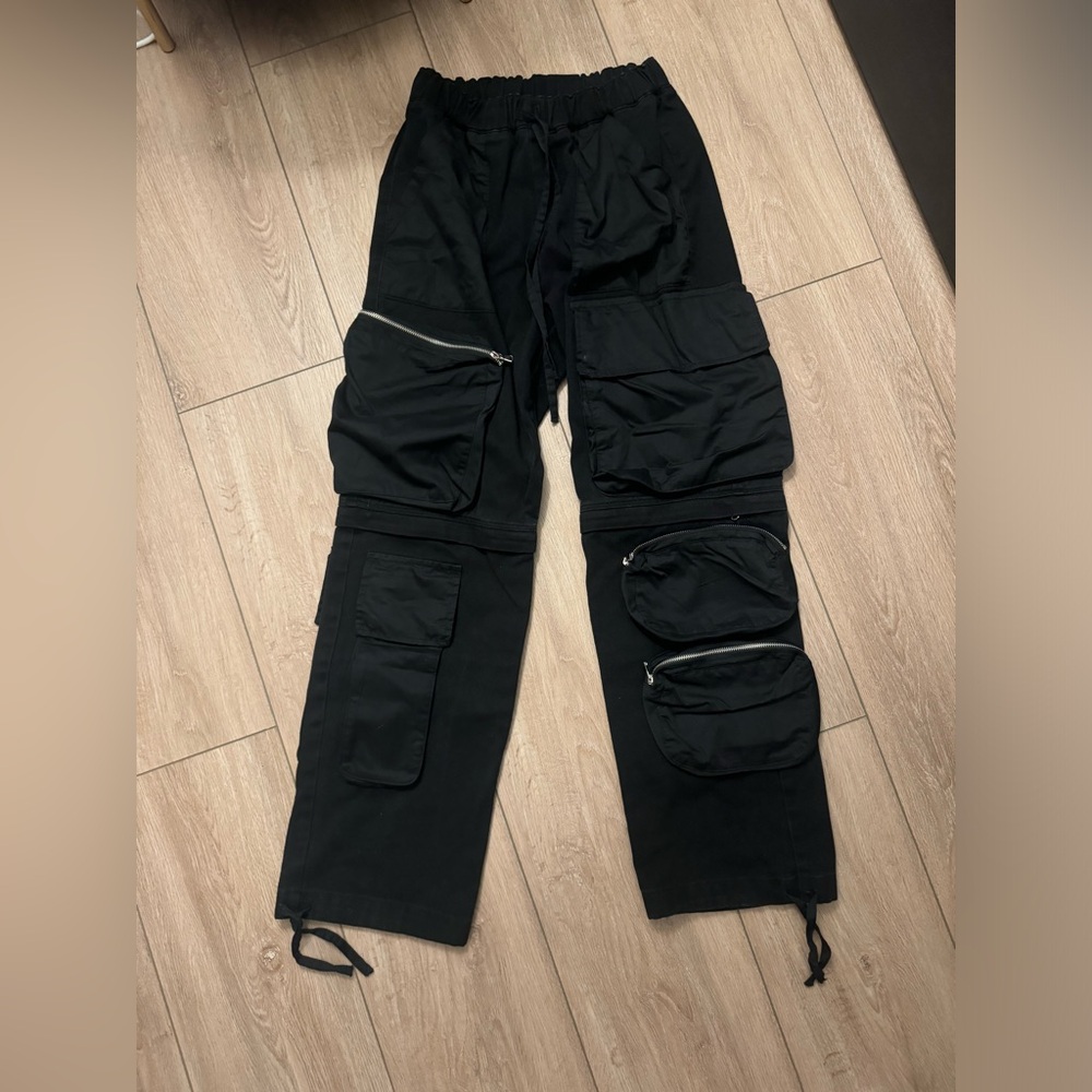Multi-Pocket Cargo Pants-Shorts